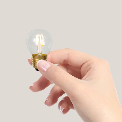Lucide G45 - Filament bulb - Ø 4,5 cm - LED Dim. - E27 - 1x3W 2700K - Transparant - atmosphere 1